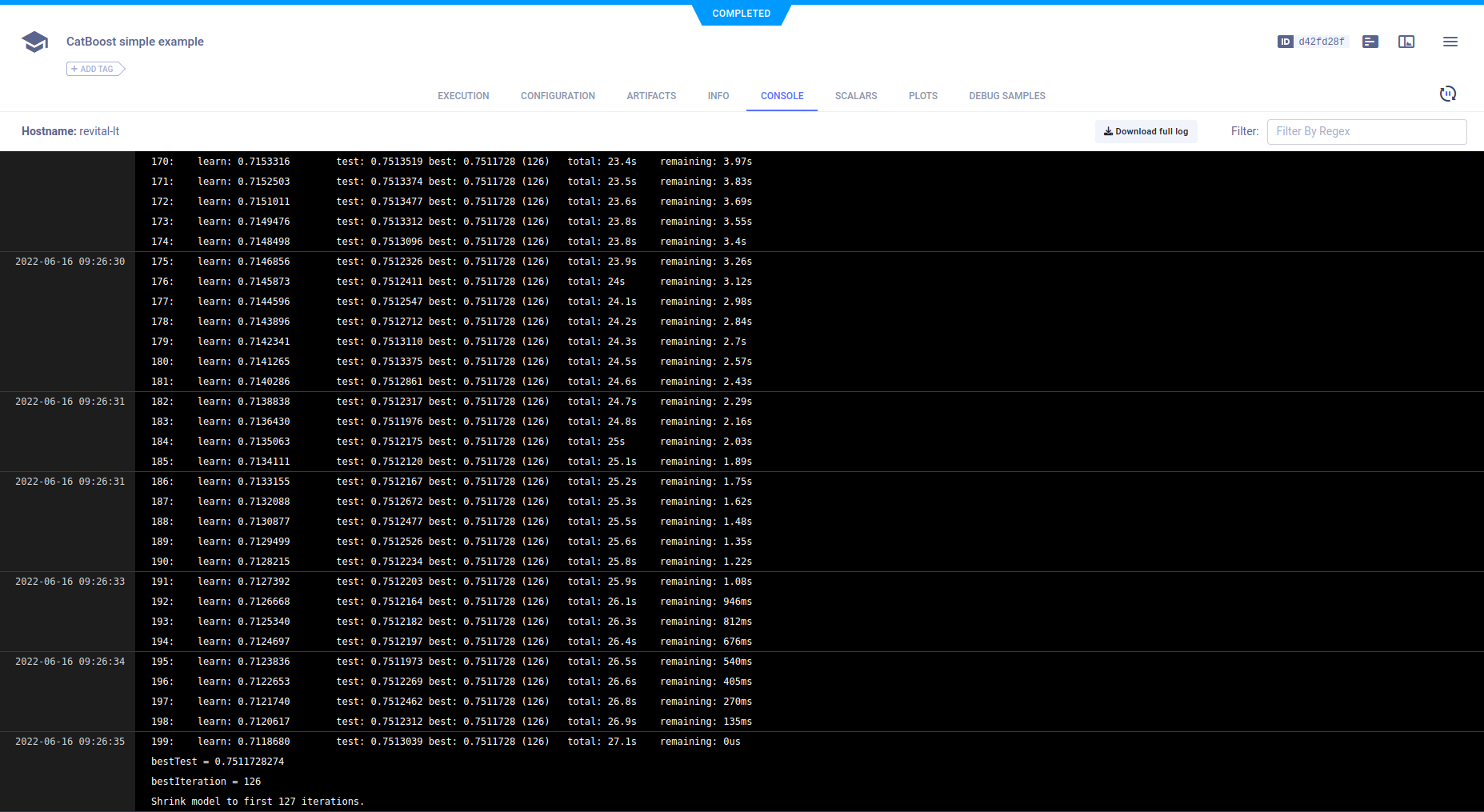 Task console