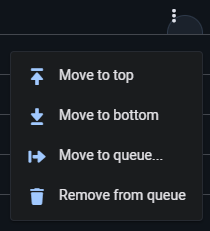 Queue experiment's menu