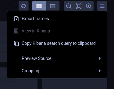 Frame browser config menu