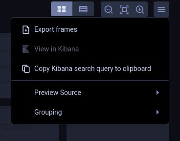 Frame browser config menu