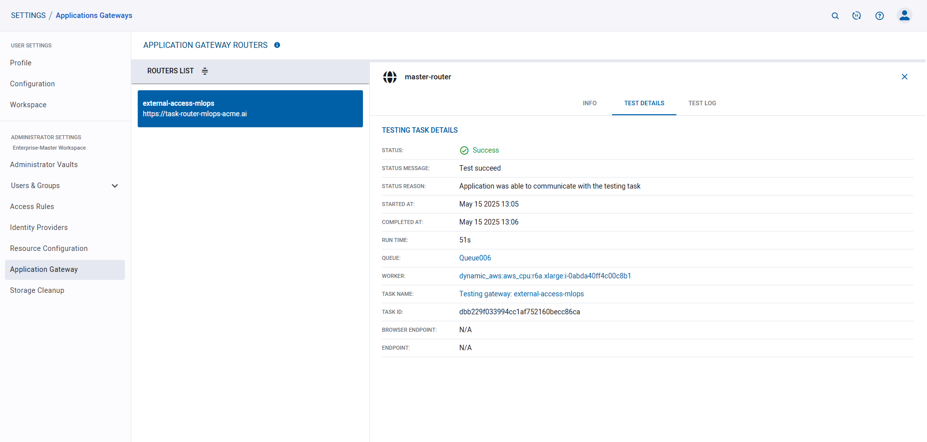 Application Gateway test