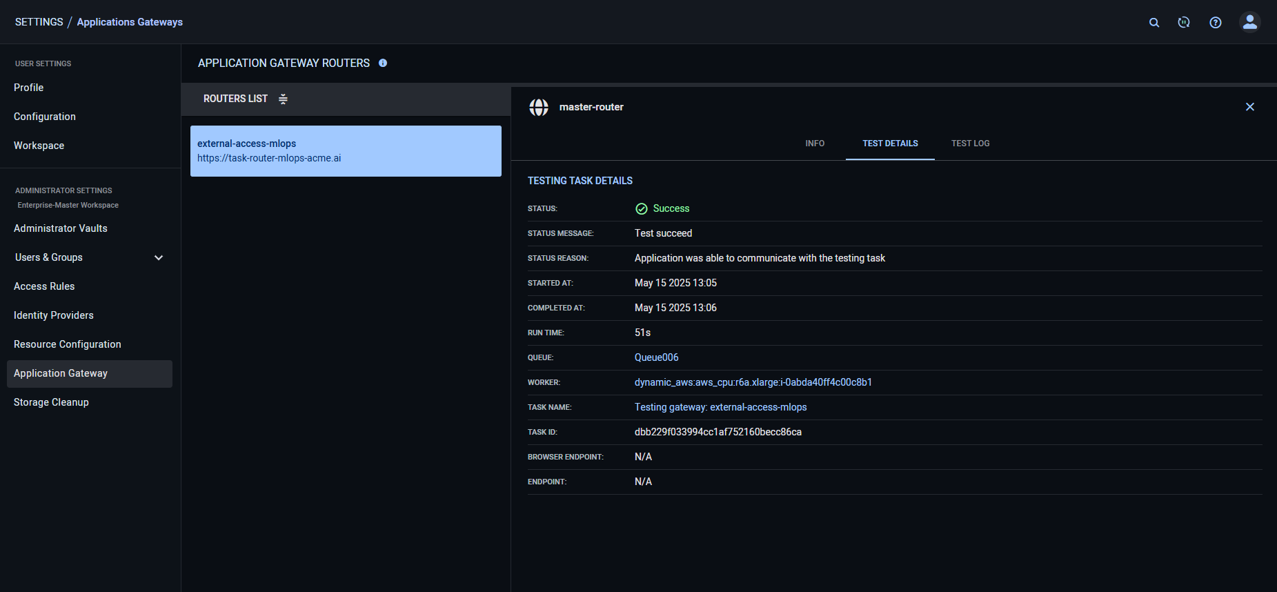 Application Gateway test