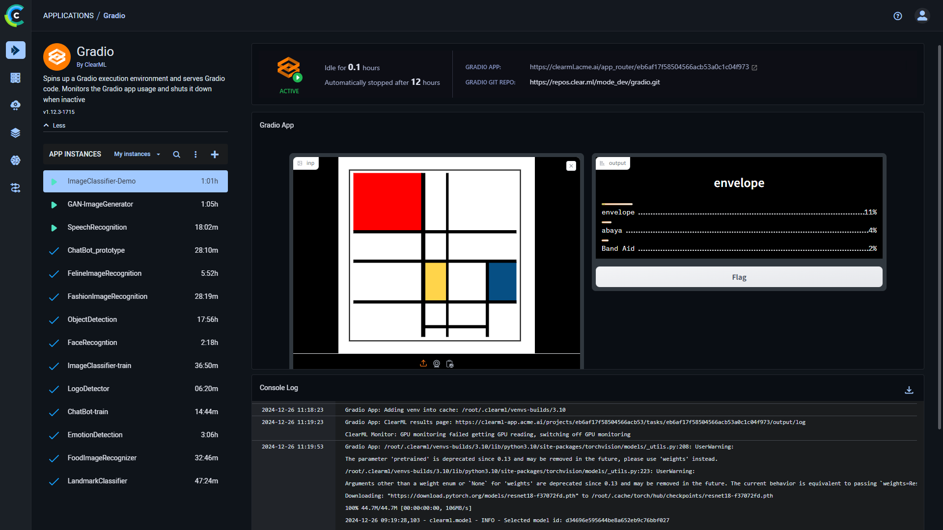 Gradio Dashboard