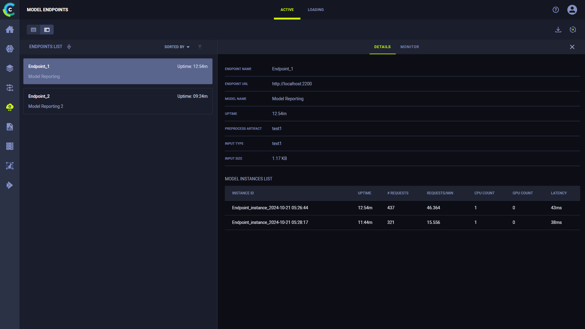 Endpoints details