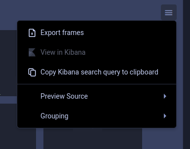 Frame browser config menu