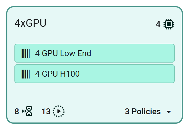 Resource profile card