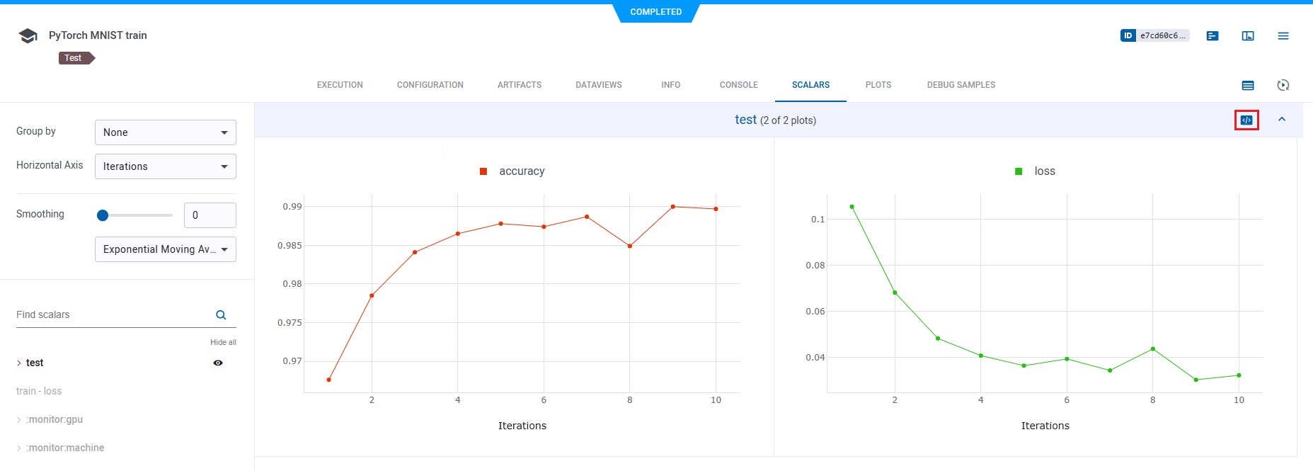 Embed metric group