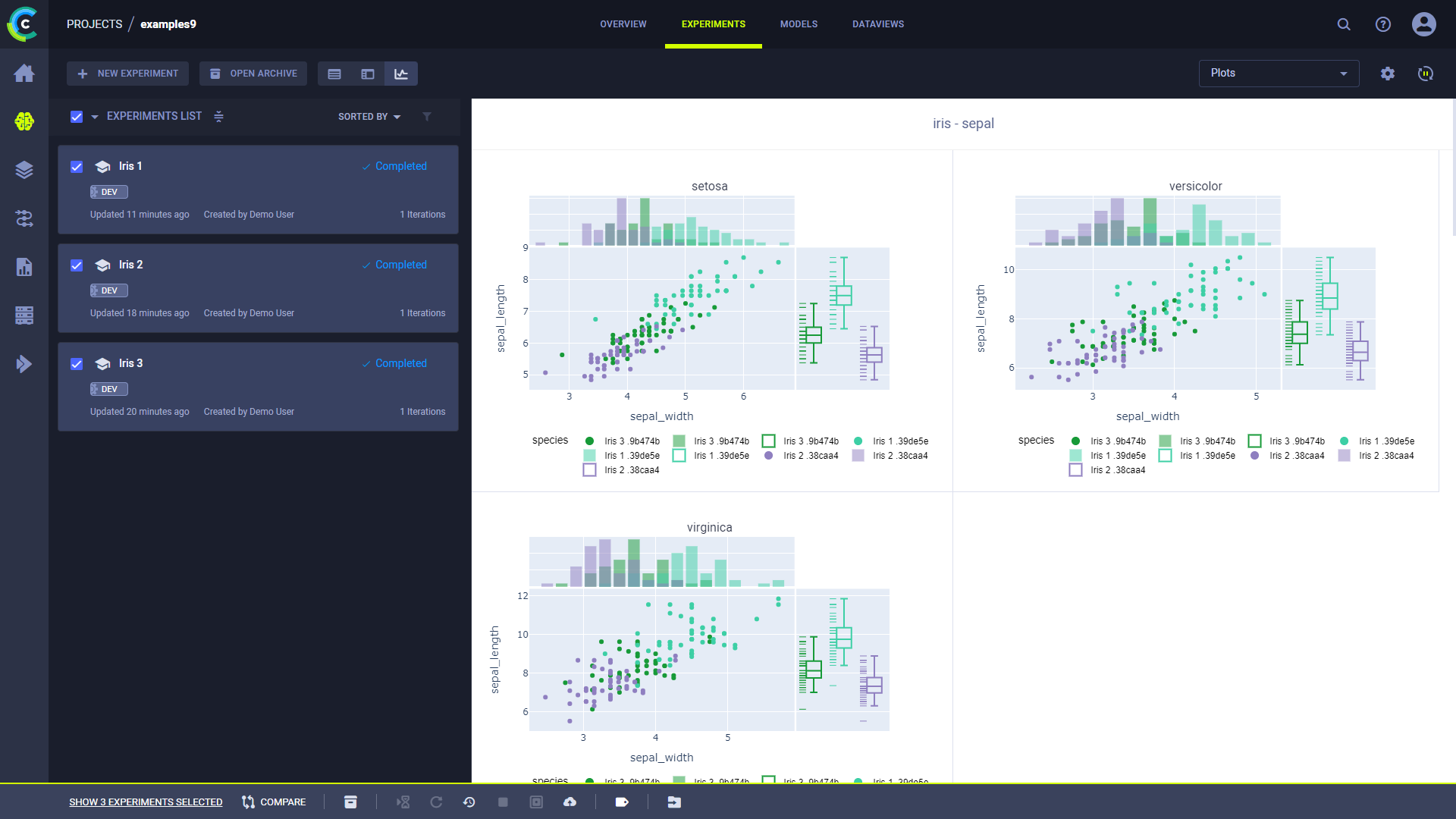 Merged comparison plots