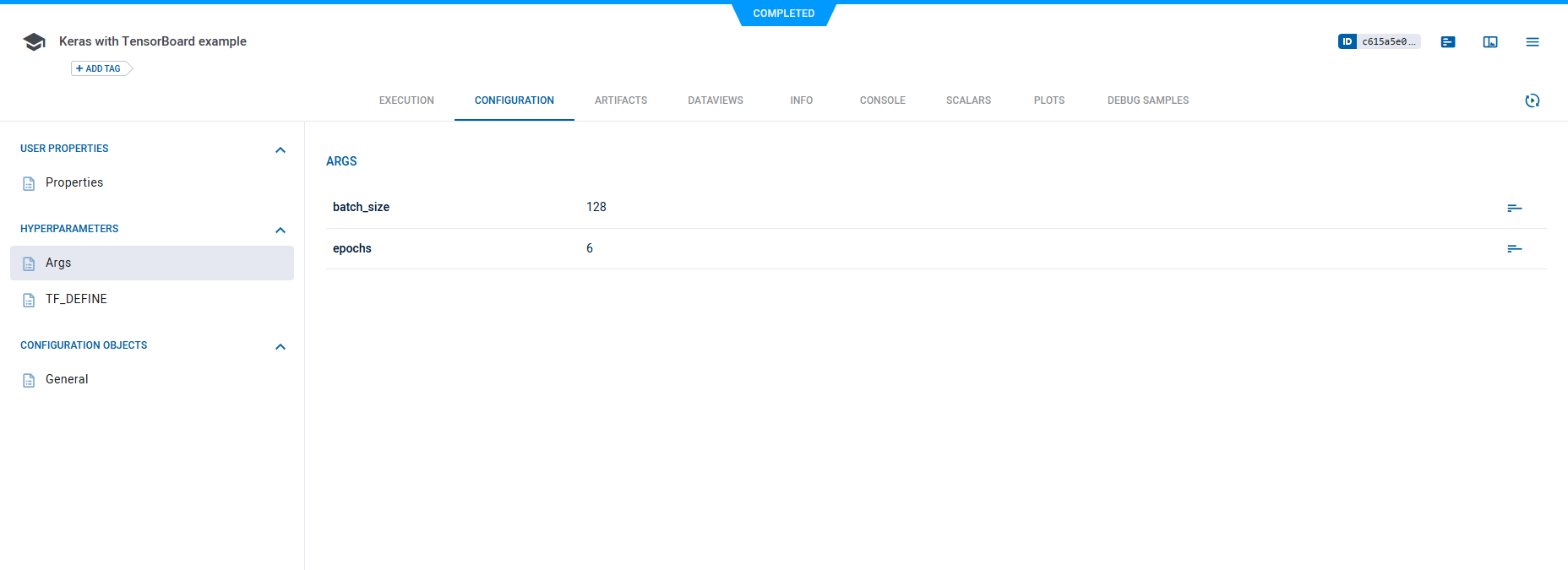 Hyperparameters Args