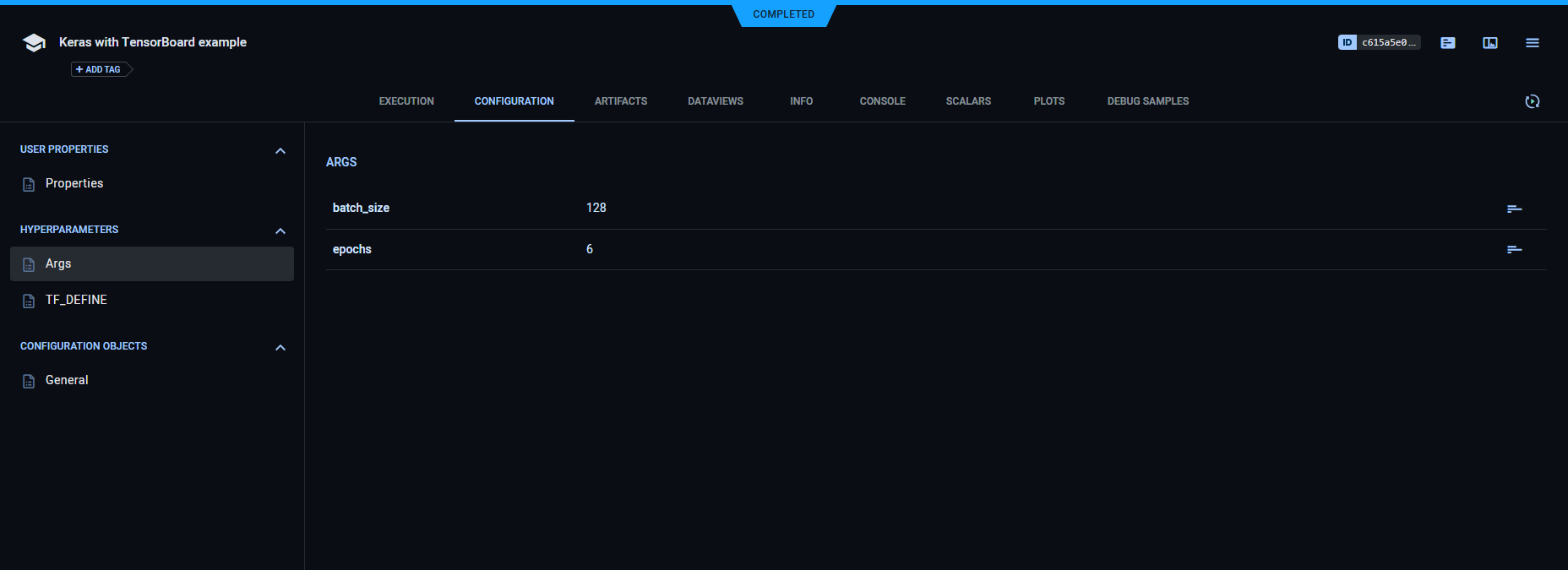 Hyperparameters Args