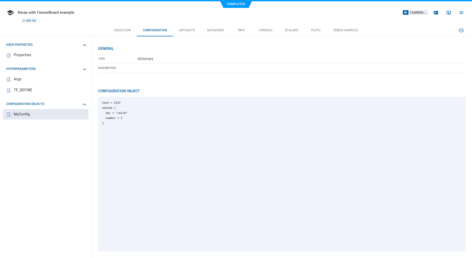 Custom configuration