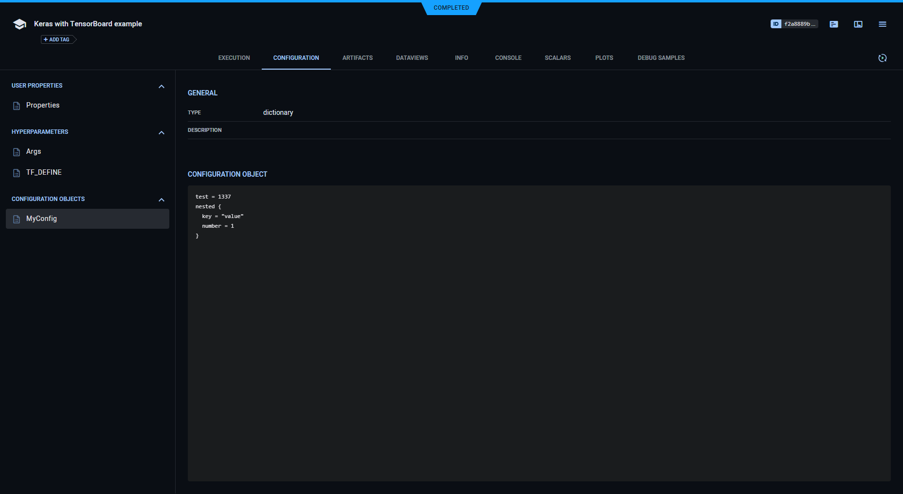 Custom configuration