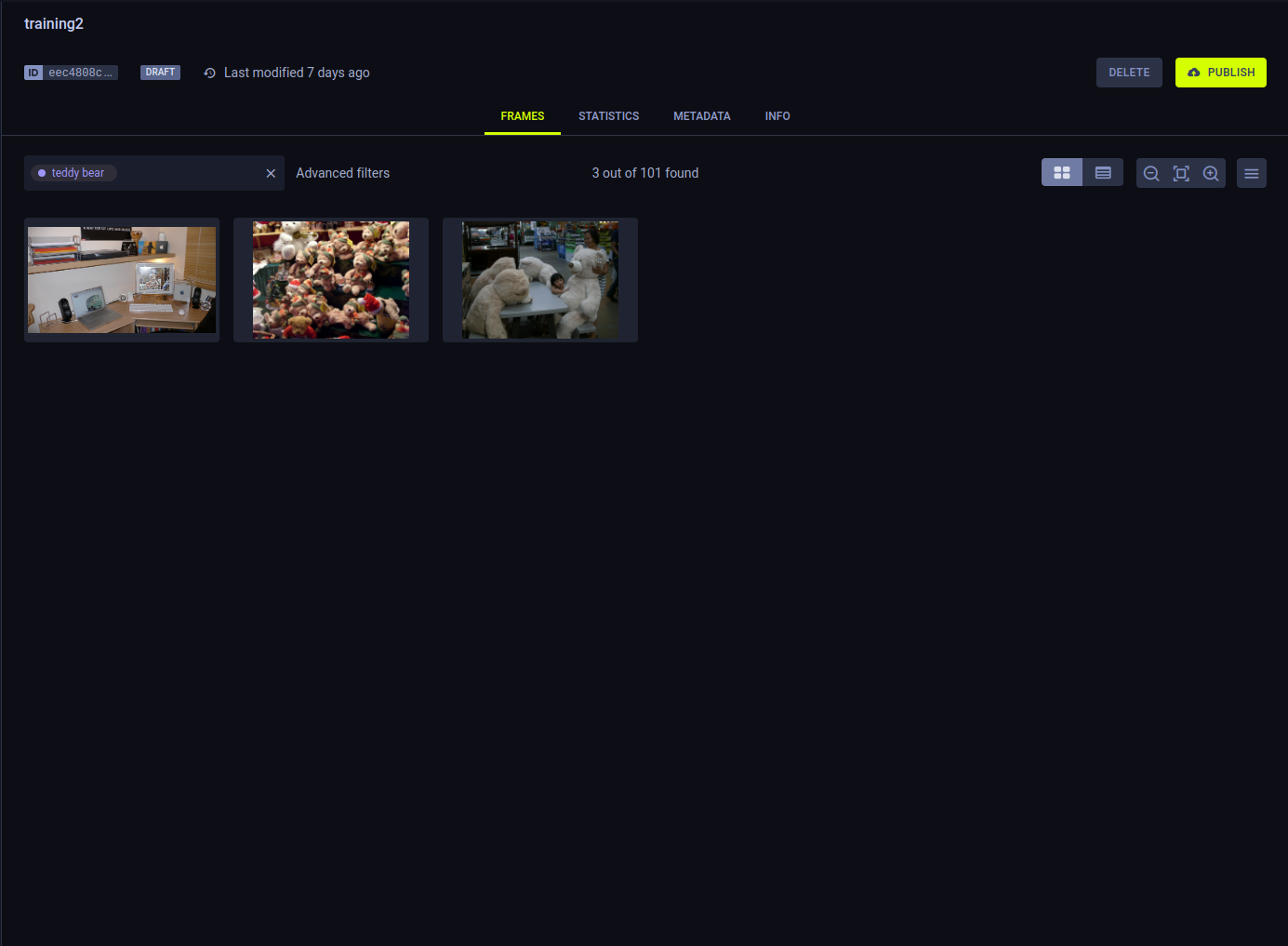 Filtered version browser
