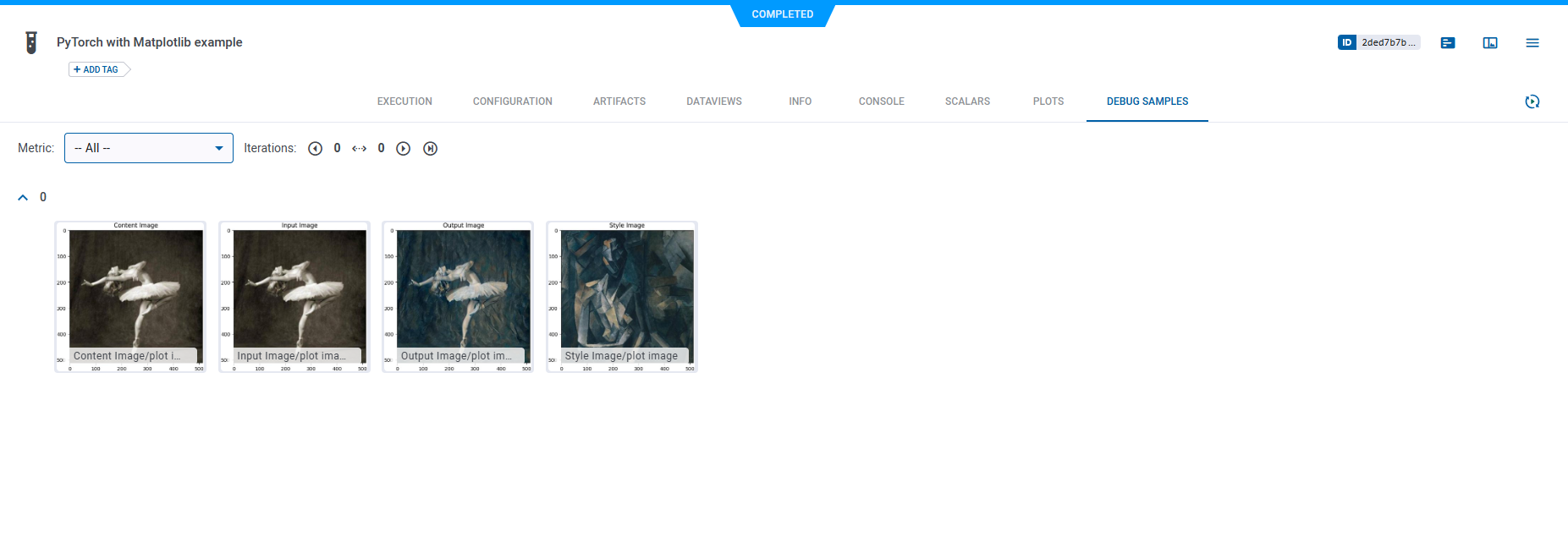 Debug samples