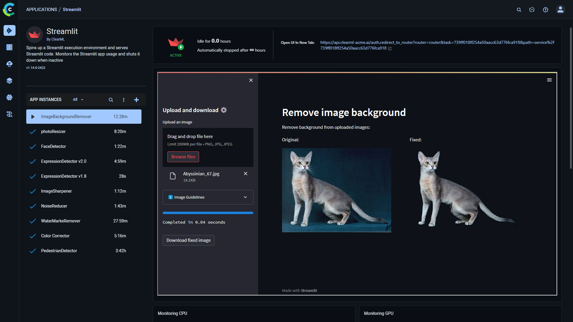 Streamlit Dashboard