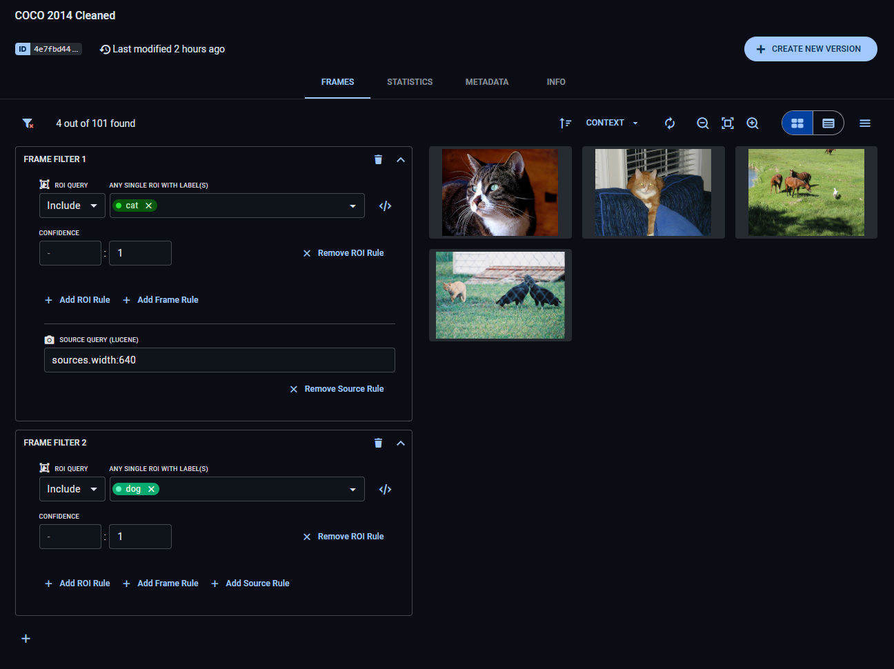 Multiple filters