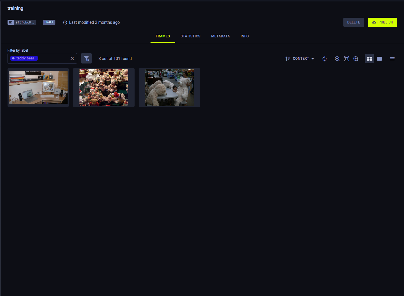 Filtered version browser