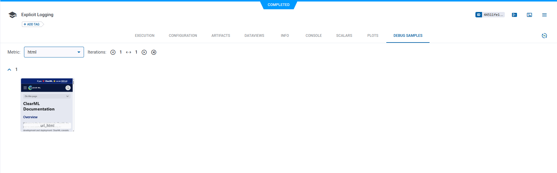 HTML sample