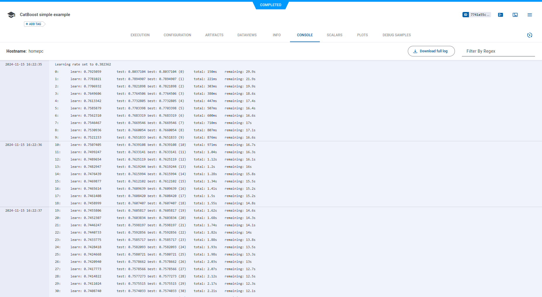 Task console
