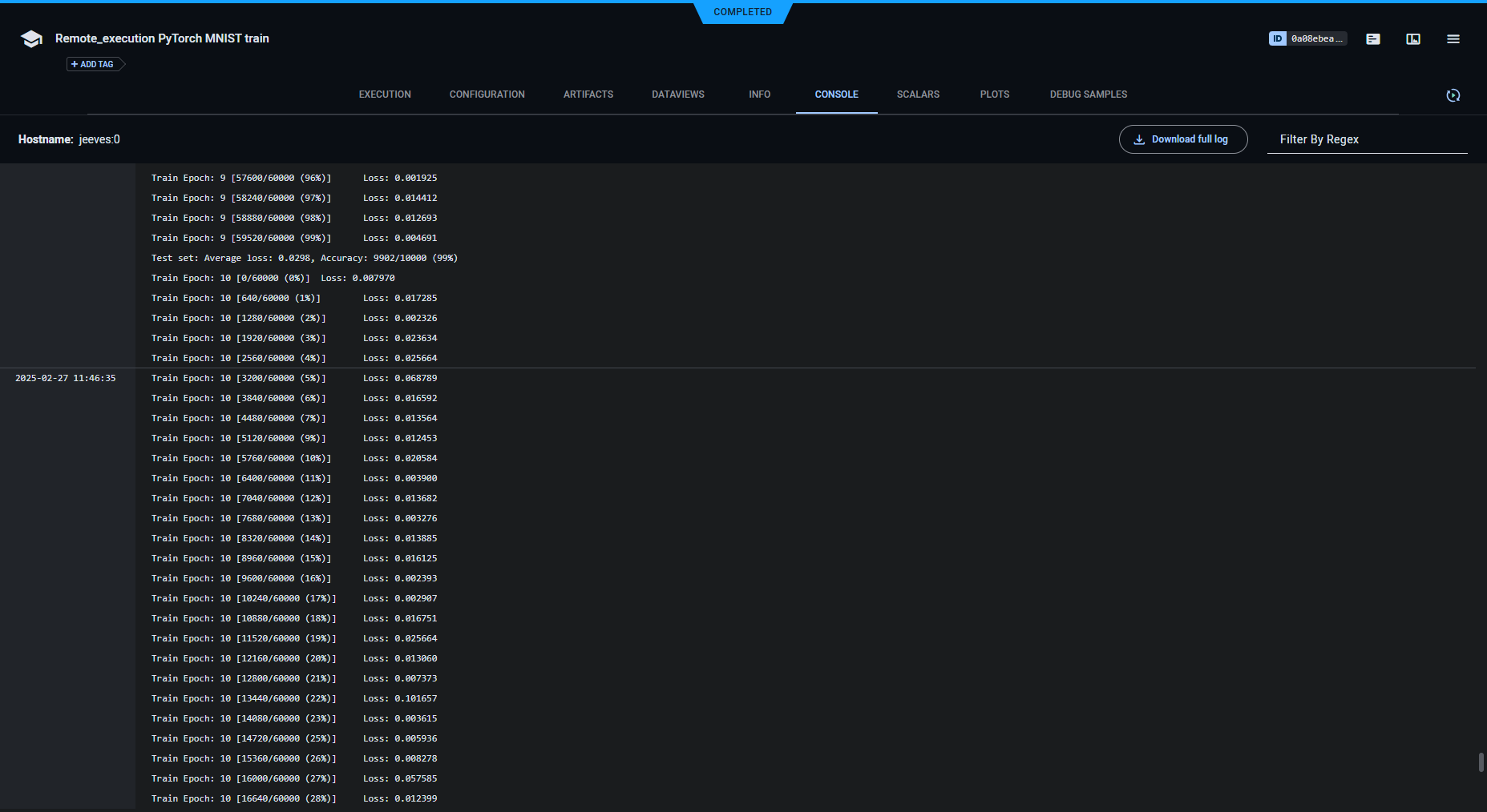 Console Log