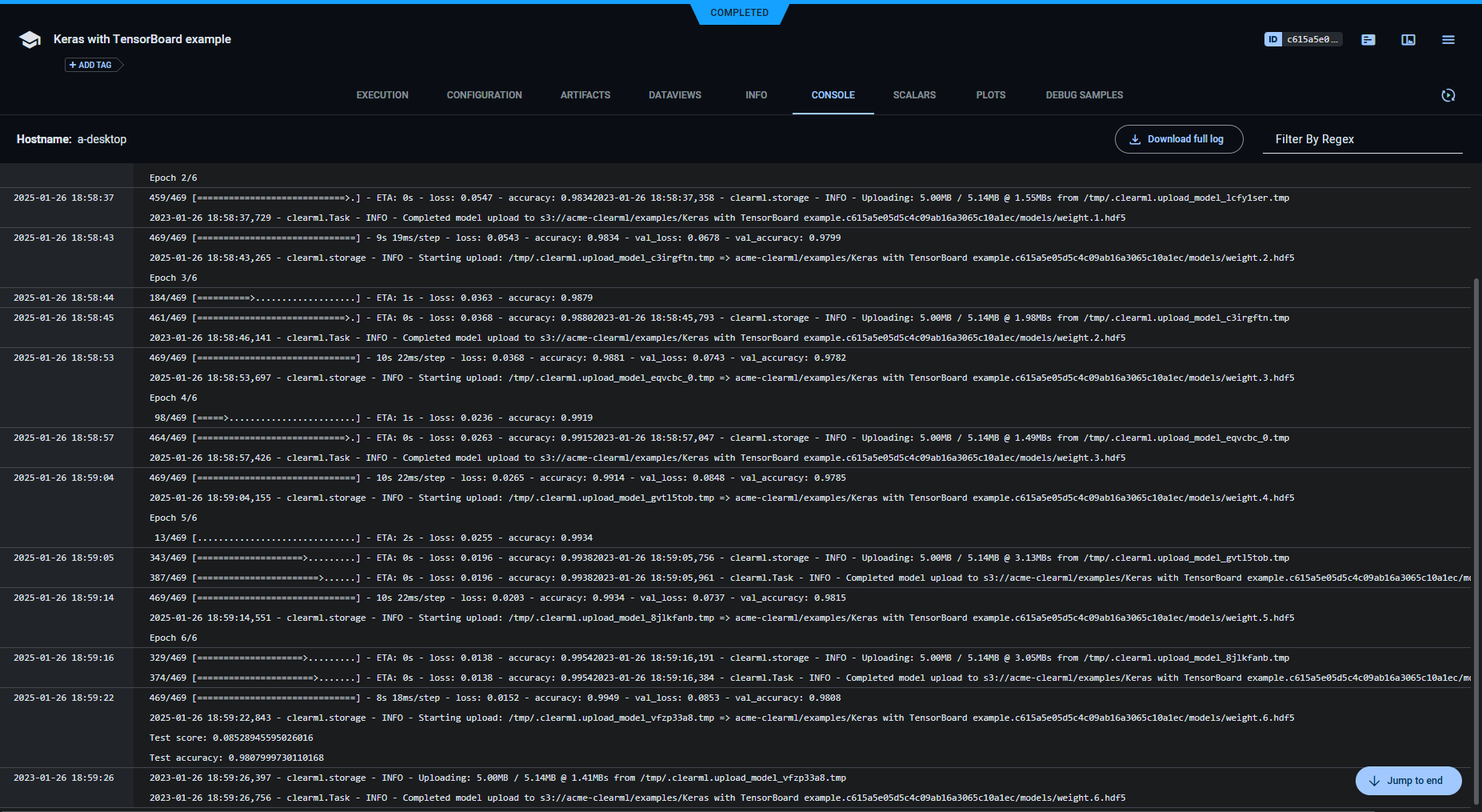 Console Log