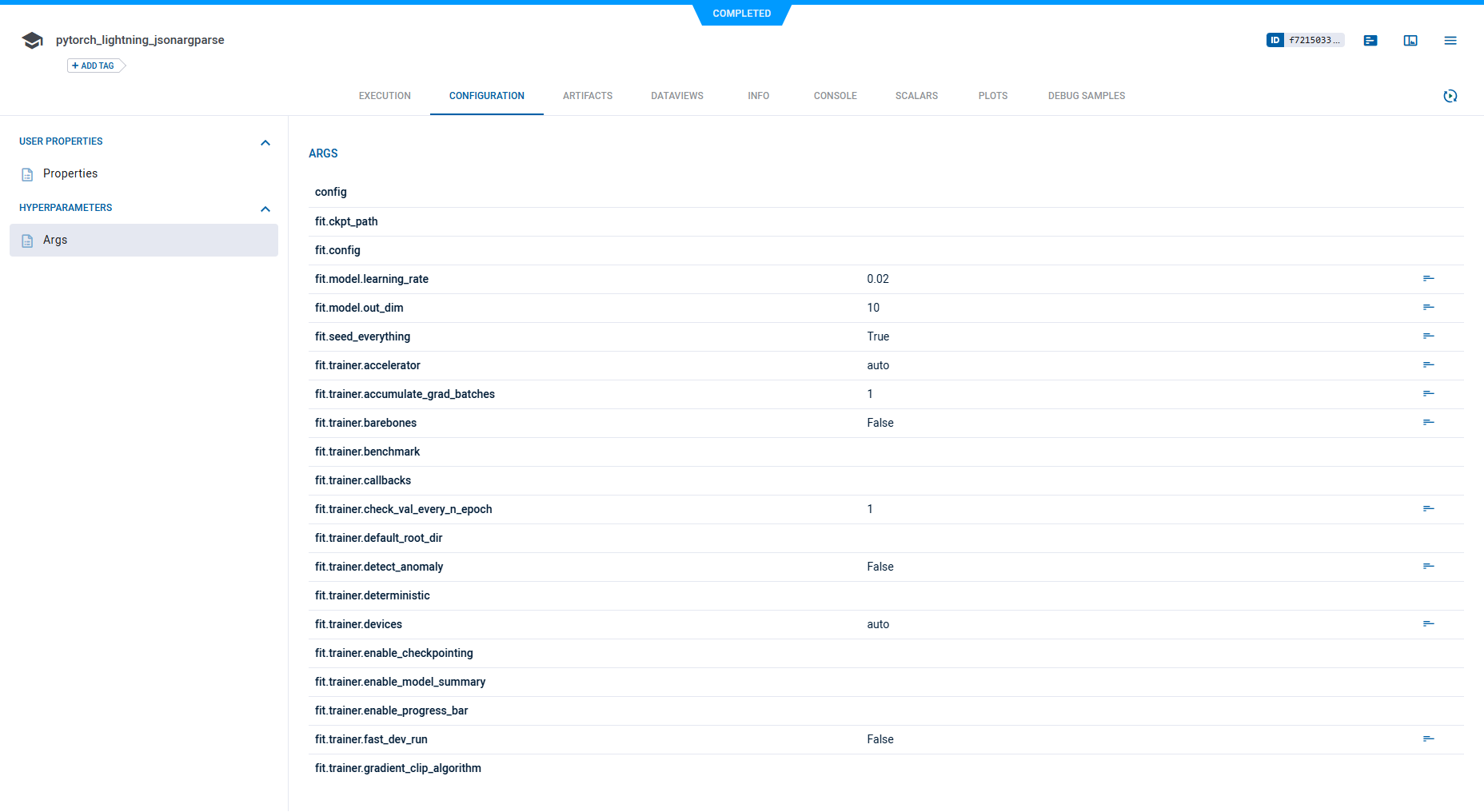 LightningCLI params