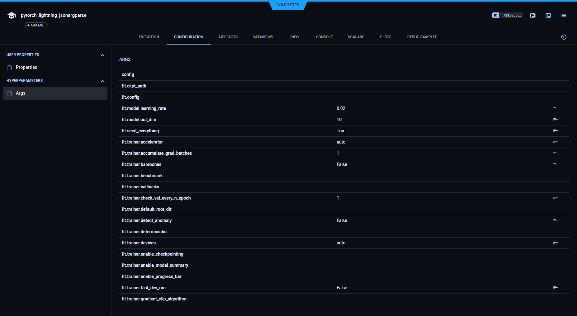 LightningCLI params