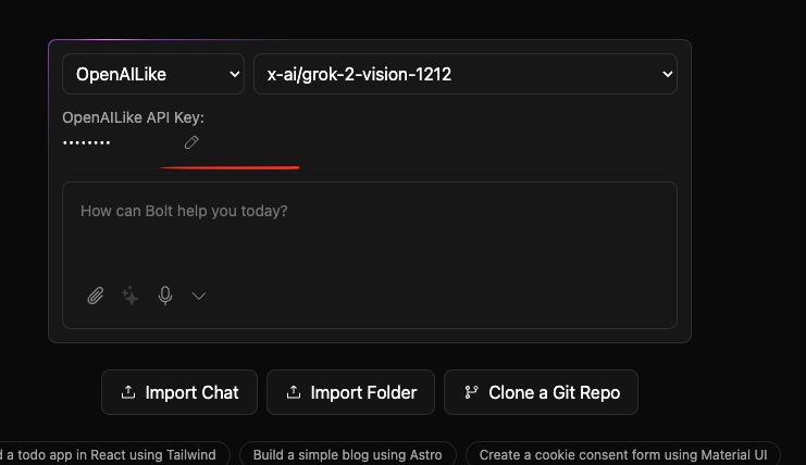 API Key Configuration Interface